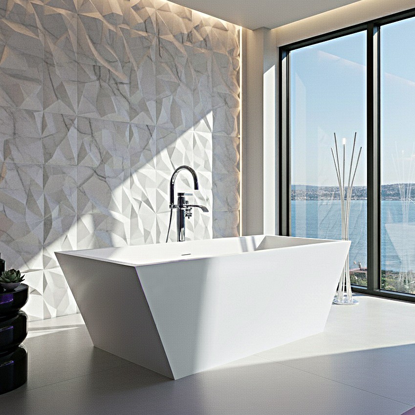 Tecla Acrylic Freestanding Bathtub Made in Turkey